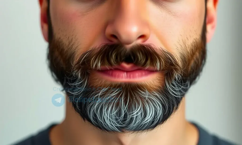 A close-up portrait of a man with a well-groomed beard, showcasing healthy skin. The man should have a calm and confident expression. Focus on the beard's texture and the skin's clarity. Soft, natural lighting.