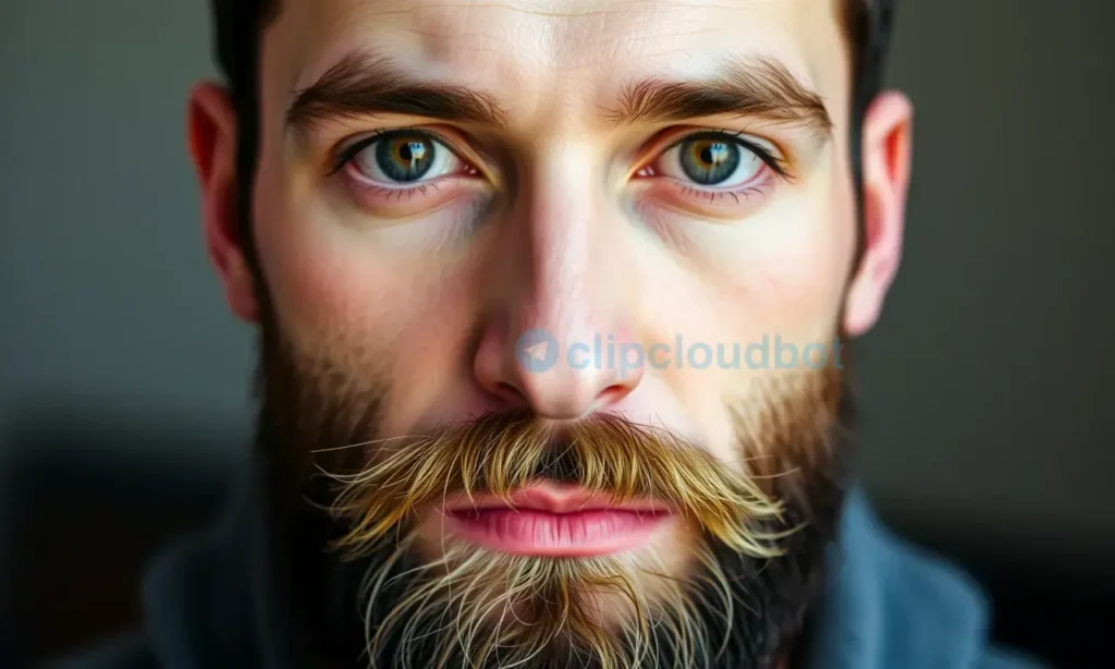 A close-up portrait of a man with a neatly trimmed beard, showcasing healthy, thick facial hair. The man has a neutral expression, looking directly at the viewer. The lighting is soft and natural, highlighting the texture of the beard.