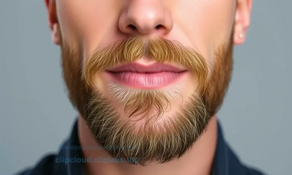 A close-up, high-quality portrait of a man with a well-groomed, neat beard. The beard is smooth and lies flat against the skin, demonstrating a successful result of grooming. The lighting is soft and professional, highlighting the texture of the facial hair and skin. The background is a neutral, out-of-focus studio setting to keep the focus on the subject.