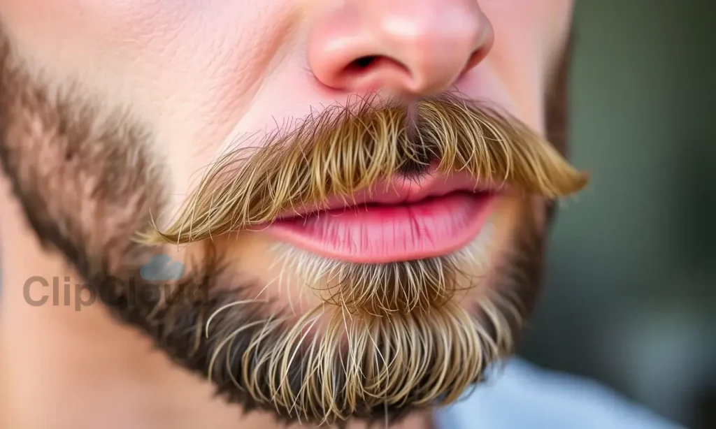 A close-up of a well-groomed man's beard that looks soft and healthy, with natural lighting highlighting smooth texture and subtle shine, no harsh edges or roughness, no text or symbols on the beard, no salon equipment or tools visible
