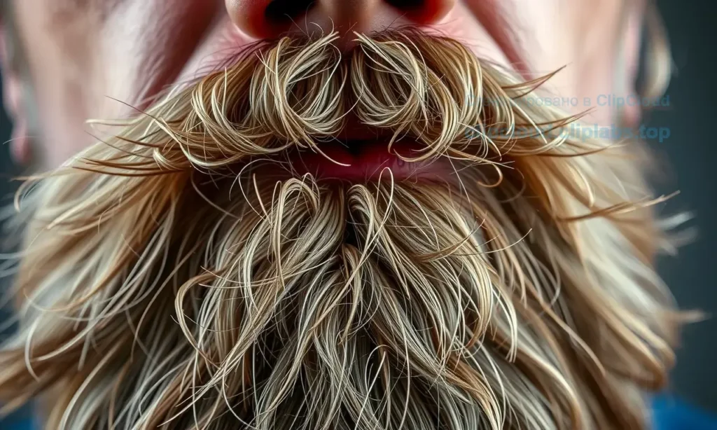 A close-up of a man's face showing a rough, bristly beard that looks stiff and uncomfortable, with visible texture of coarse hair, natural lighting, realistic skin details, no text or symbols on the image